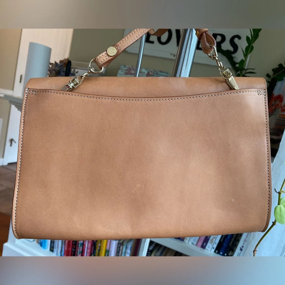 Tan Italian Leather Clutch/Crossbody - Picture 4 of 6